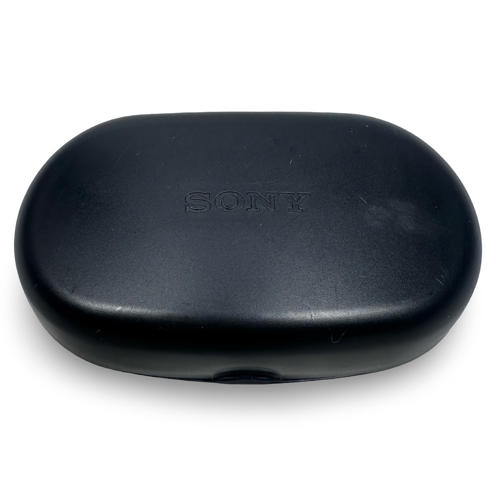 Sony MDR-AS30 Headphone Carrying Case Replacement Black Plastic Hard Shell